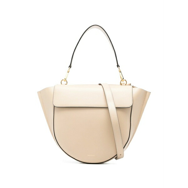 ワンドラー レディース ショルダーバッグ 御徒面子 Medium hortensia flap shoulder bag Neutrals