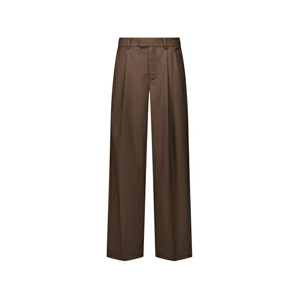 ハウスオブサニー メンズ 心地好いズボン下 ボトムス Belt-loops trousers Brown
