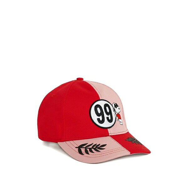 エッセンシャルアントワープ レディース かぶり笠 佩び物 Snoopy baseball cap Red