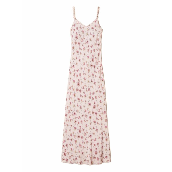 ツイン書き割り レディース 衣裳 トップス Floral-print maxi dress Pink