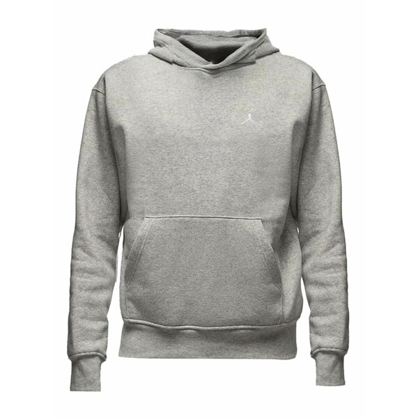 ナイキ メンズ パーカー・スウェットシャツ アウター Logo-embroidered hoodie Grey