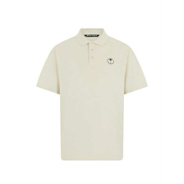 パーム・エンジェルス メンズ ティーシャツ トップス Logo-patch polo shirt White