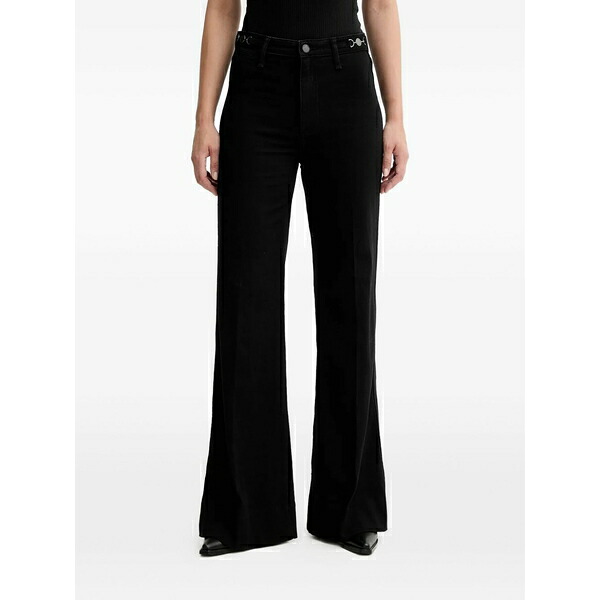 ラグアンドボーン レディース ジーンズズボン下 ボトムス Chain-detail jeans Black