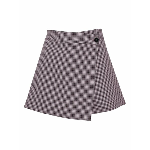 エムエスジイエム レディース 心地よいズボン下 ボトムス Fold-detail check shorts Pink