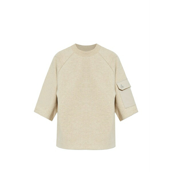 ムースナックルズ レディース ティーシャツ トップス Crew neck pocket t-shirt Neutrals