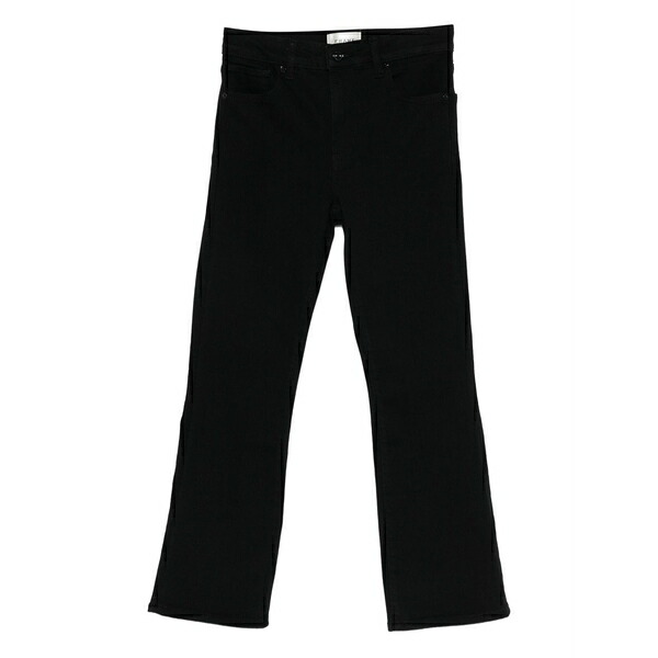 枠組み レディース ジーンズズボン下 ボトムス The reboot button-fastening jeans Black