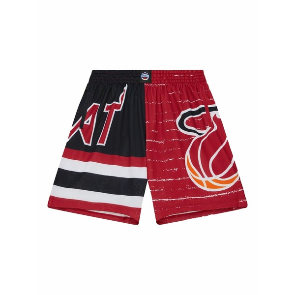 ミッチェル\u0026ネス メンズ 心地よいズボン下 ボトムス Miami heat jumbotron 3.0 shorts Red