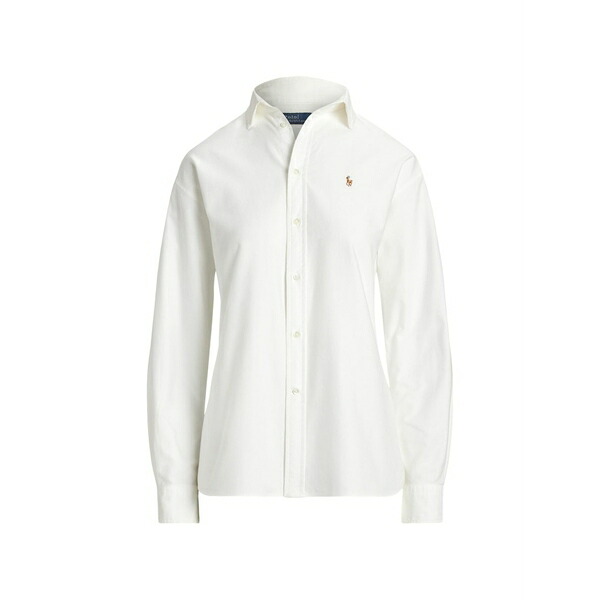 ラルフローレン レディース ティーシャツ トップス Embroidered shirt White