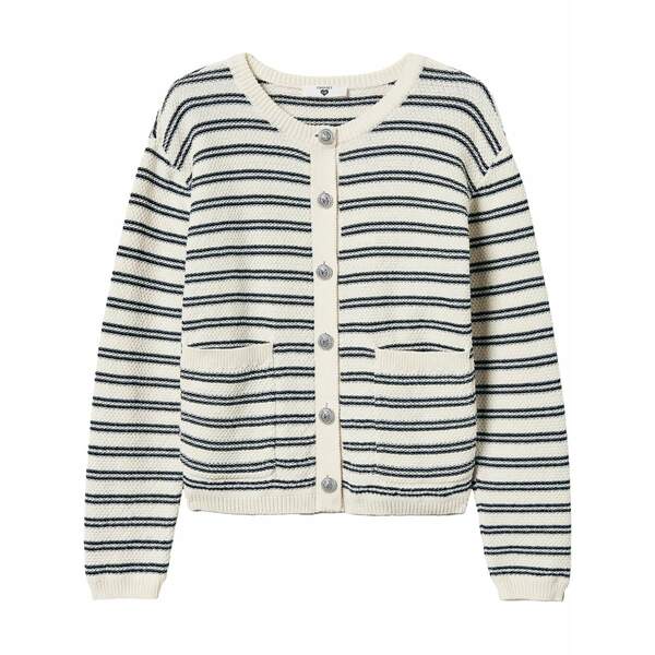 ツイン仕掛ける レディース ジレー アウター Striped cardigan Black