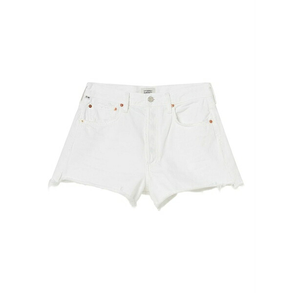 シチズンズ オブ 人間らしさ レディース 心地よいズボン下 ボトムス Marlow cotton shorts White