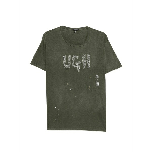 アールサーティーン メンズ ティーシャツ トップス Ugh graphic t-shirt Green