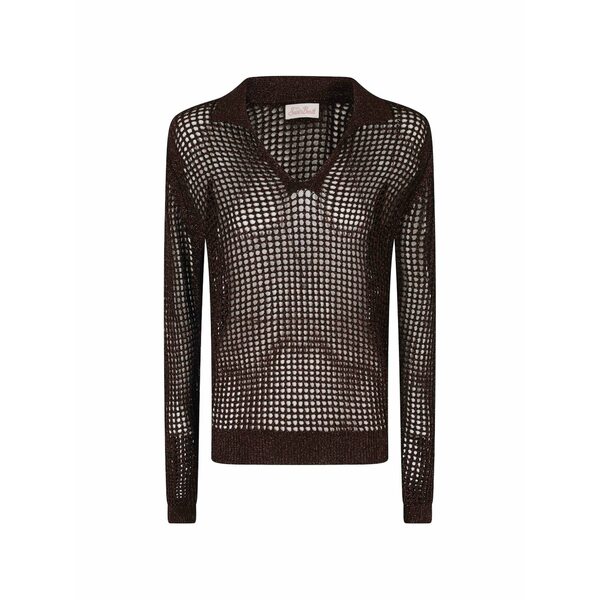 エムシーツーセイントバース レディース ティーシャツ トップス Mesh top Brown