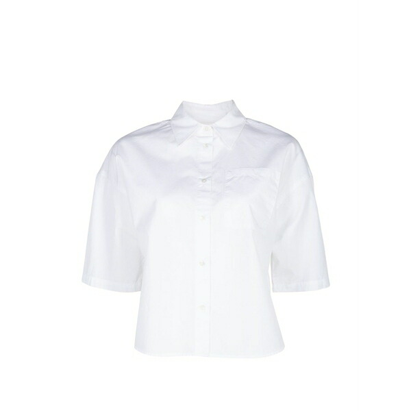 シチズンズ オブ ヒューマニティ レディース シャツ トップス Frances cropped shirt White|asty
