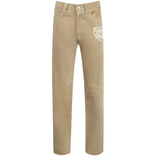 ヒューマンお手伝いさん メンズ 心地よいズボン下 ボトムス Leather trousers Neutrals