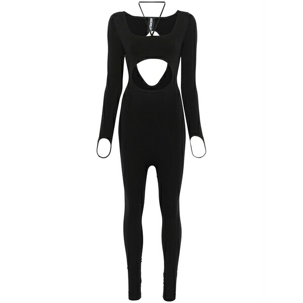 アンドレダモ レディース 衣裳 トップス Sculpting jersey jumpsuit  Black