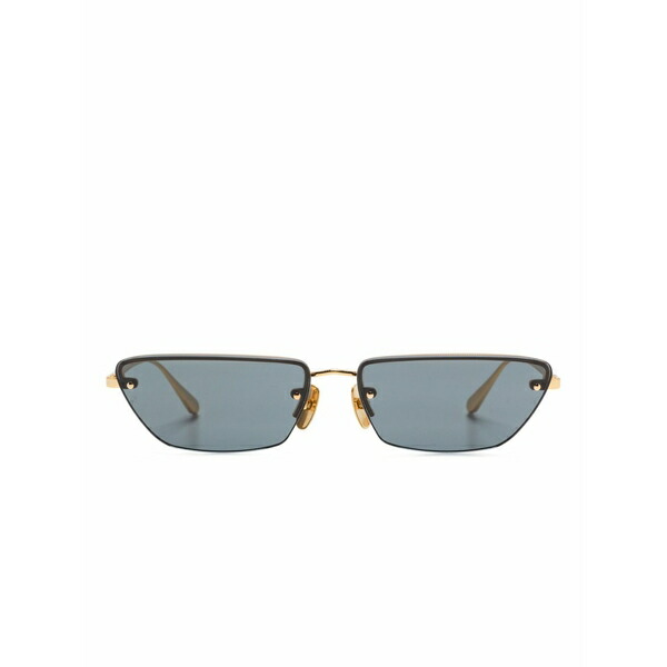 リンダ ファロー メンズ サングラス・アイウェア 佩び物 Cleo sunglasses  Gold