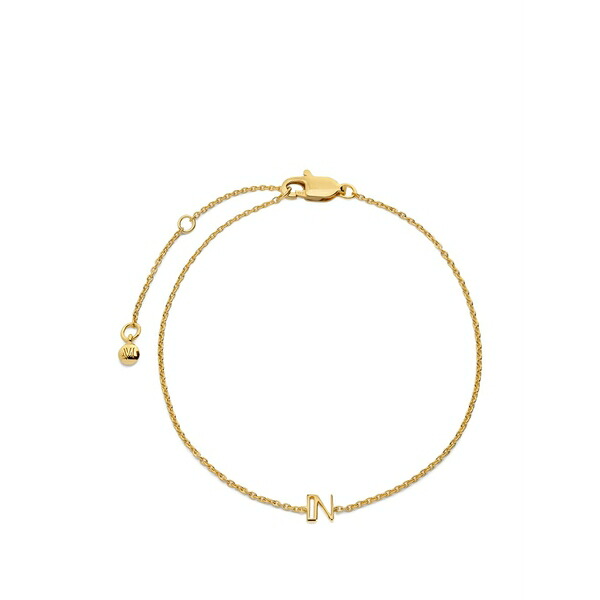 モニカヴィナダー レディース ブレスレット・バングル・アンクレット アクセサリー Initial n chain bracelet Gold｜asty
