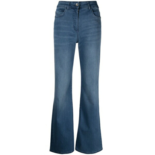 パトリツィア ペペ レディース ジーンズズボン下 ボトムス High-waisted flared jeans Blue