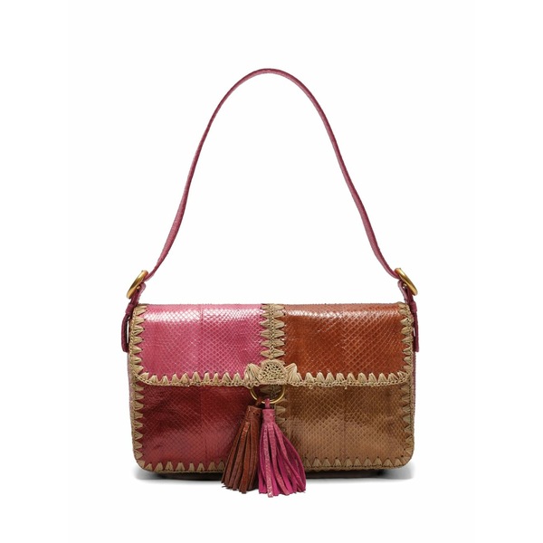 マリパルミ レディース ショルダーバッグ 御徒面子 Patchwork adjustable-strap bag Pink