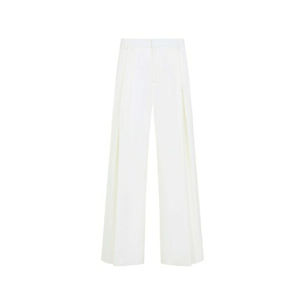 カサブランカ メンズ 心地よいズボン下 ボトムス Pleated trousers White