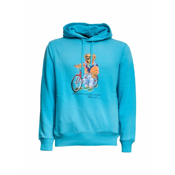 ラルフローレン メンズ パーカー・スウェットシャツ アウター Polo bear graphic hoodie Blue