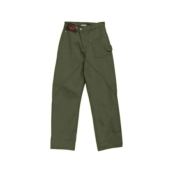 J.W.アンダーソン メンズ ジーンズズボン下 ボトムス Logo-patch denim jeans Green
