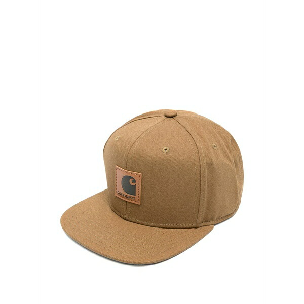 鉄道車両ハート型 メンズ 鳥打ち帽 付属物 Logo-patch baseball cap  Brown