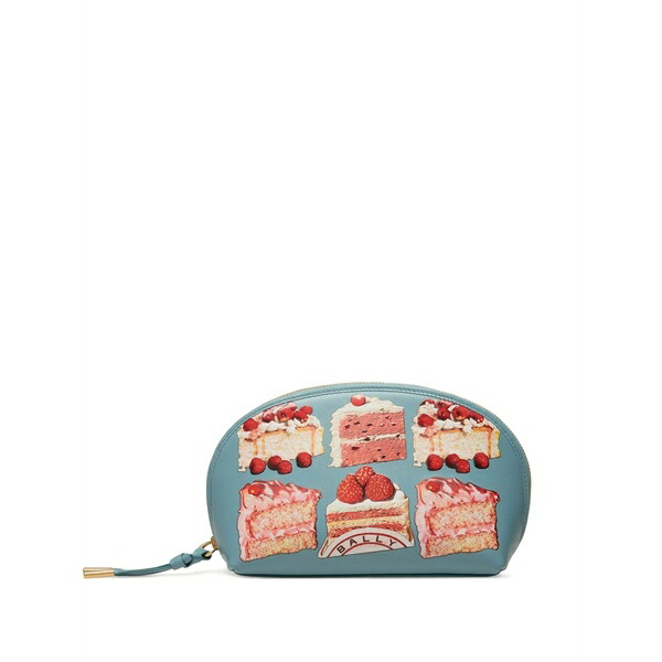 バリー レディース 金入れ 付属物 Leather pouch  Blue