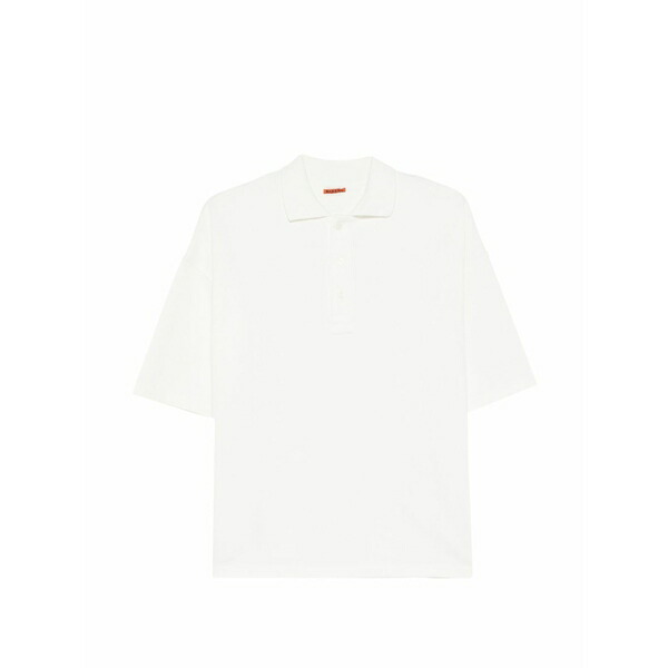 バレナ メンズ スポーツシャツ トップス Short sleeve polo shirt White