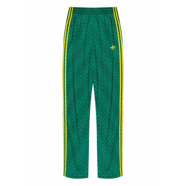 アディダス メンズ 心地よいズボン下 ボトムス Patterned track pants Green