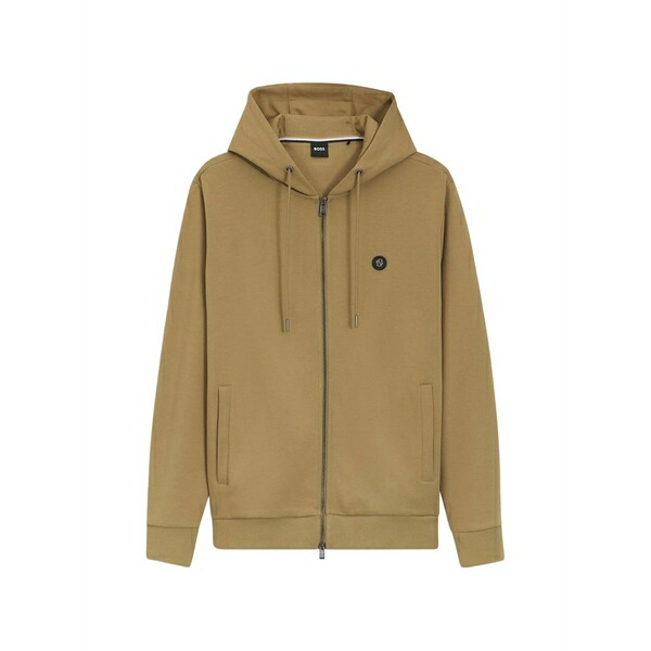 雇い主 メンズ パーカー・スウェットシャツ アウター Zip-up drawstring sweat  Neutrals