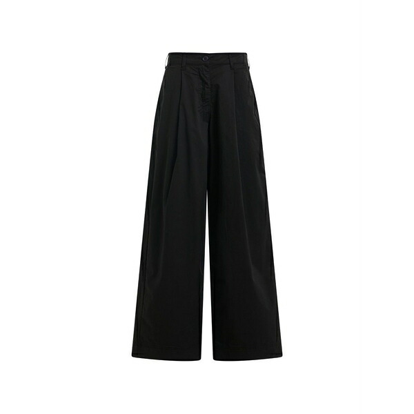 エッセンシャルアントワープ レディース 心地好いズボン下 ボトムス Pleated wide-leg trousers Black