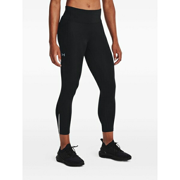 アンダーアーマー レディース 心地好いズボン下 ボトムス Launch perforated leggings Black