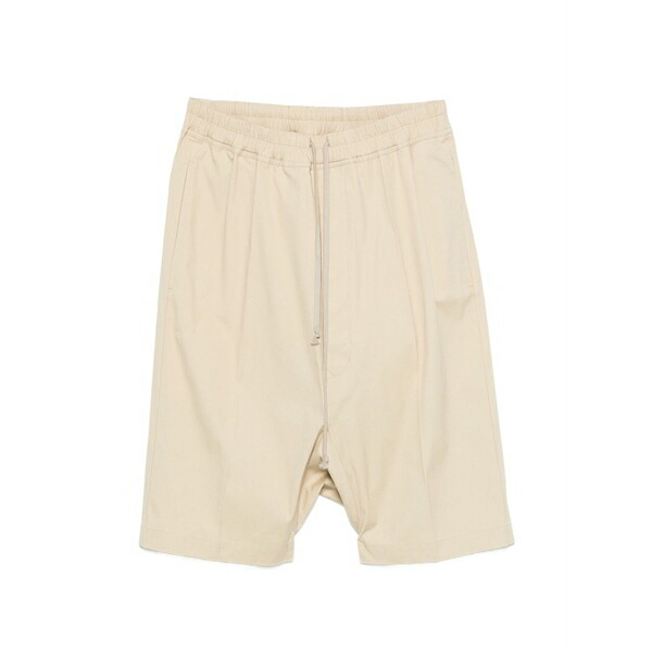 リックオウエンス メンズ 心地よいズボン下 ボトムス Drawstring shorts Neutrals