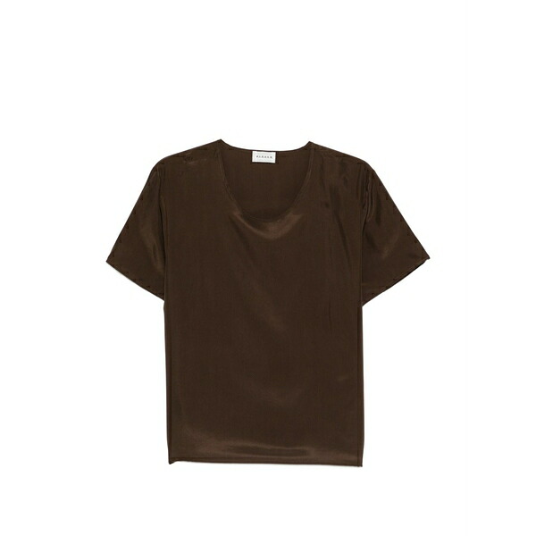 パロッシュ レディース プルオーバー トップス Saxon short-sleeve blouse Brown