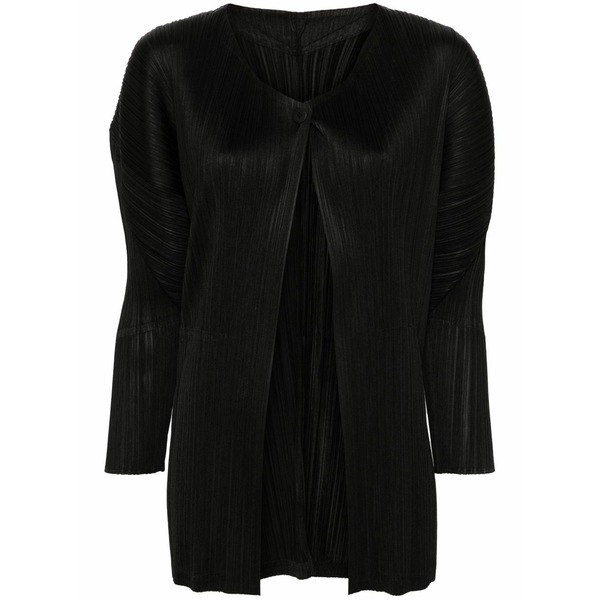 筋目 プリーズ イッセイ ミヤケ レディース 上衣＆上衣 アウター Pliss￡ jacket Black