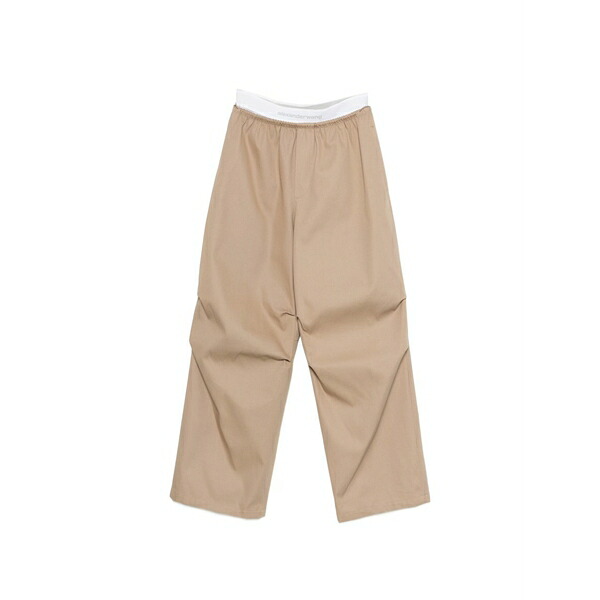 アレキサンダーワン レディース 心地好いズボン下 ボトムス Elasticated-waistband palazzo pants Neutrals