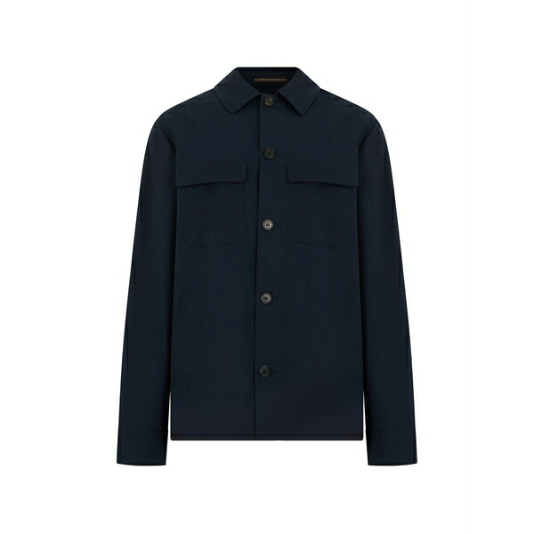 投げること御召しもの メンズ 上衣＆上衣 アウター Button-up shirt jacket Blue