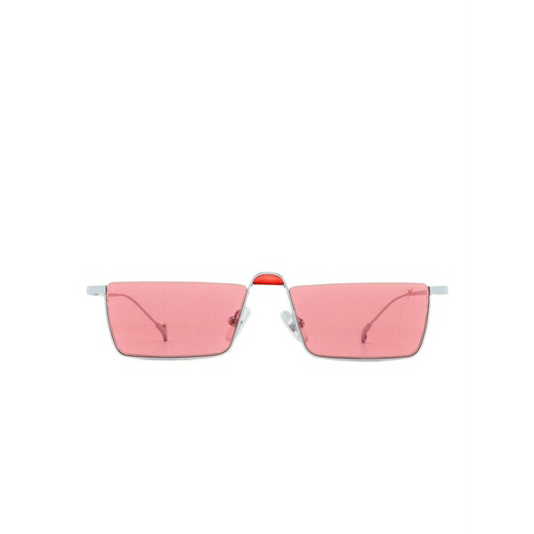 アイぺタイザー メンズ サングラス・アイウェア アクセサリー Shibuya rectangle sunglasses Silver|asty