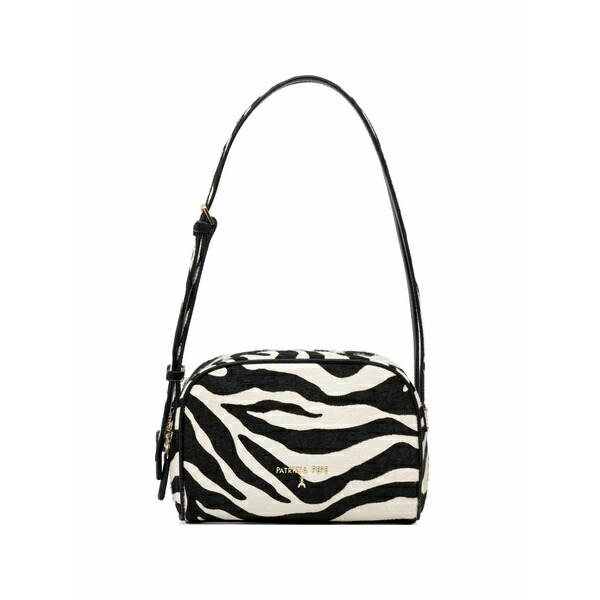 パトリツィア ペペ レディース ショルダーバッグ 御徒面子 Zebra-print shoulder bag White