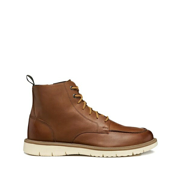 ジェオックス メンズ ブーツ シューズ Pove lace-up zip-up boots Brown