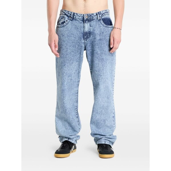 アーバン クラシックス メンズ ジーンズズボン下 ボトムス Acid-wash jeans Blue