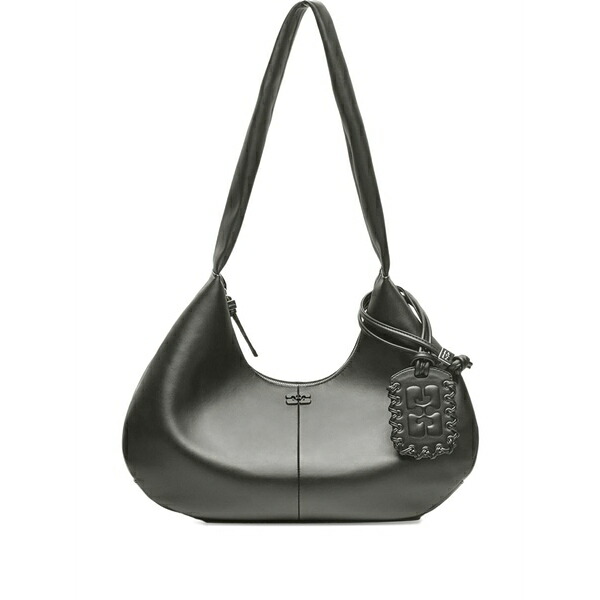 ガニー レディース ショルダーバッグ 御徒面子 Medium logo-tag shoulder bag Black