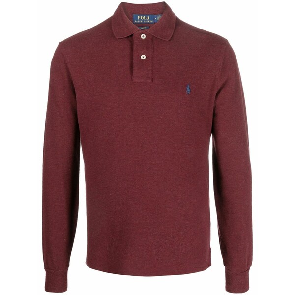 ラルフローレン メンズ スポーツシャツ トップス Long-sleeve polo shirt Red