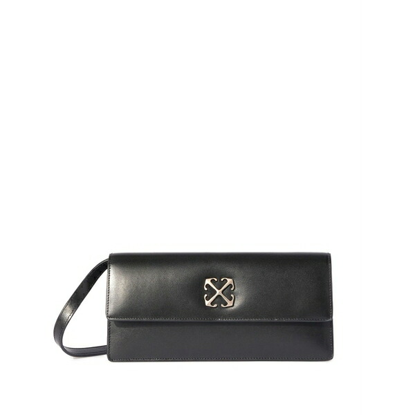 象牙色 レディース ショルダーバッグ 御徒面子 Jitney 1.0 leather shoulder bag Black