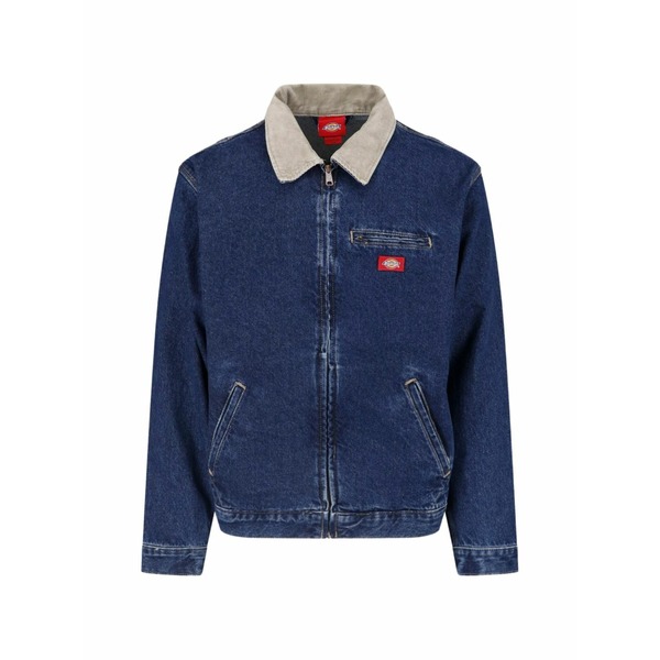 ディッキーズ メンズ 上衣＆上衣 アウター Corduroy-collar painter denim jacket Blue