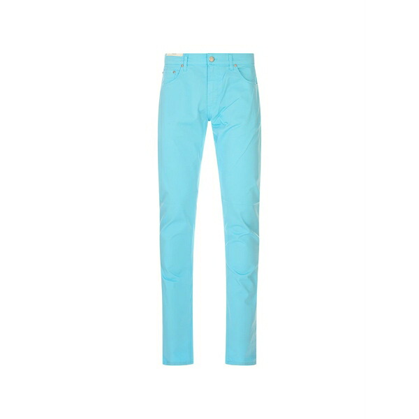 PTトリノ メンズ カジュアルパンツ ボトムス Logo-patch trousers Blue｜asty