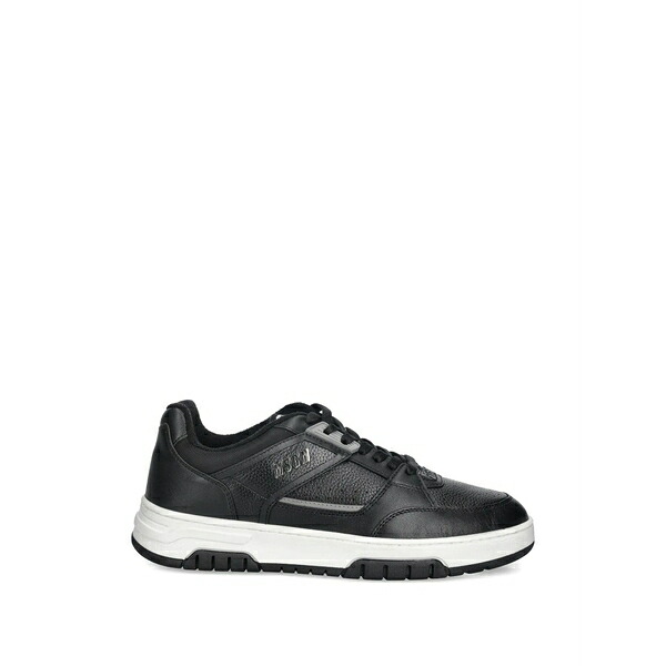 エムエスジイエム メンズ スニーカー シューズ Logo-detail sneakers Black｜asty