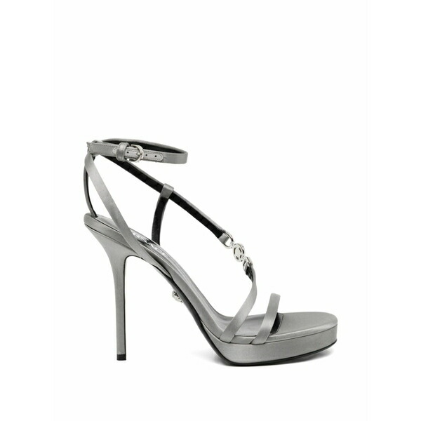 ヴェルサーチ レディース サンダル シューズ Chain embellished sandals Grey