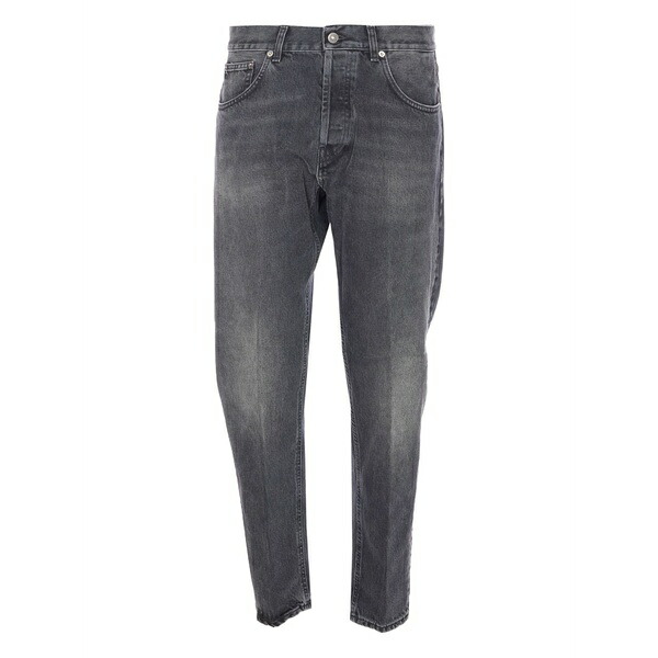 ドンダップ メンズ ジーンズズボン下 ボトムス Button five-pocket jeans Grey